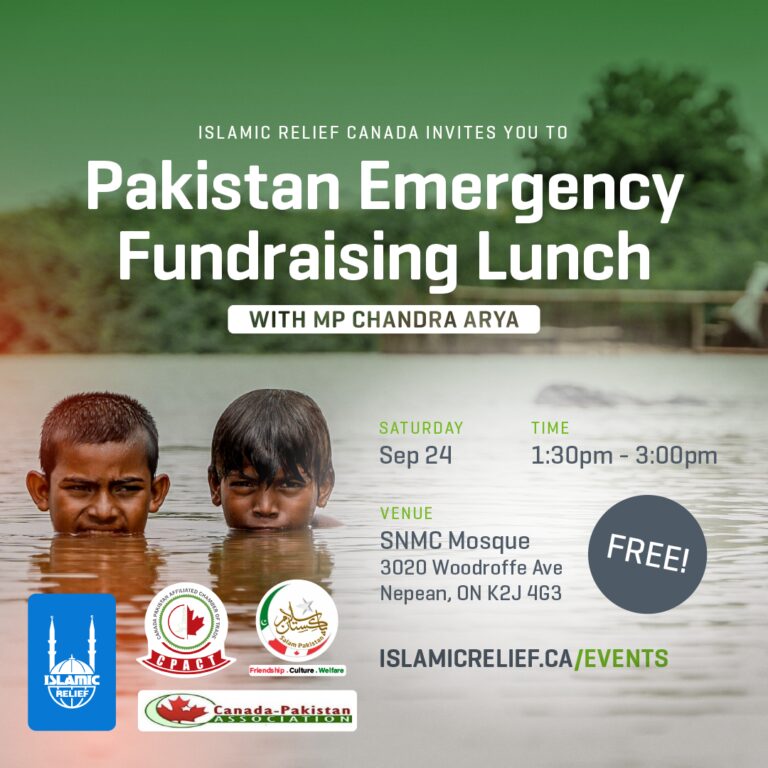 Emergency Fundraising Lunch for Flood in Pakistan – Registration required