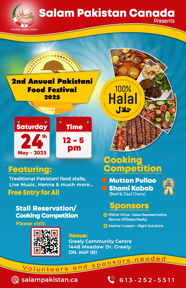 Stalls Space is Limited, Reserve Now! — Join Us – 2nd Annual Pakistani Food Festival
