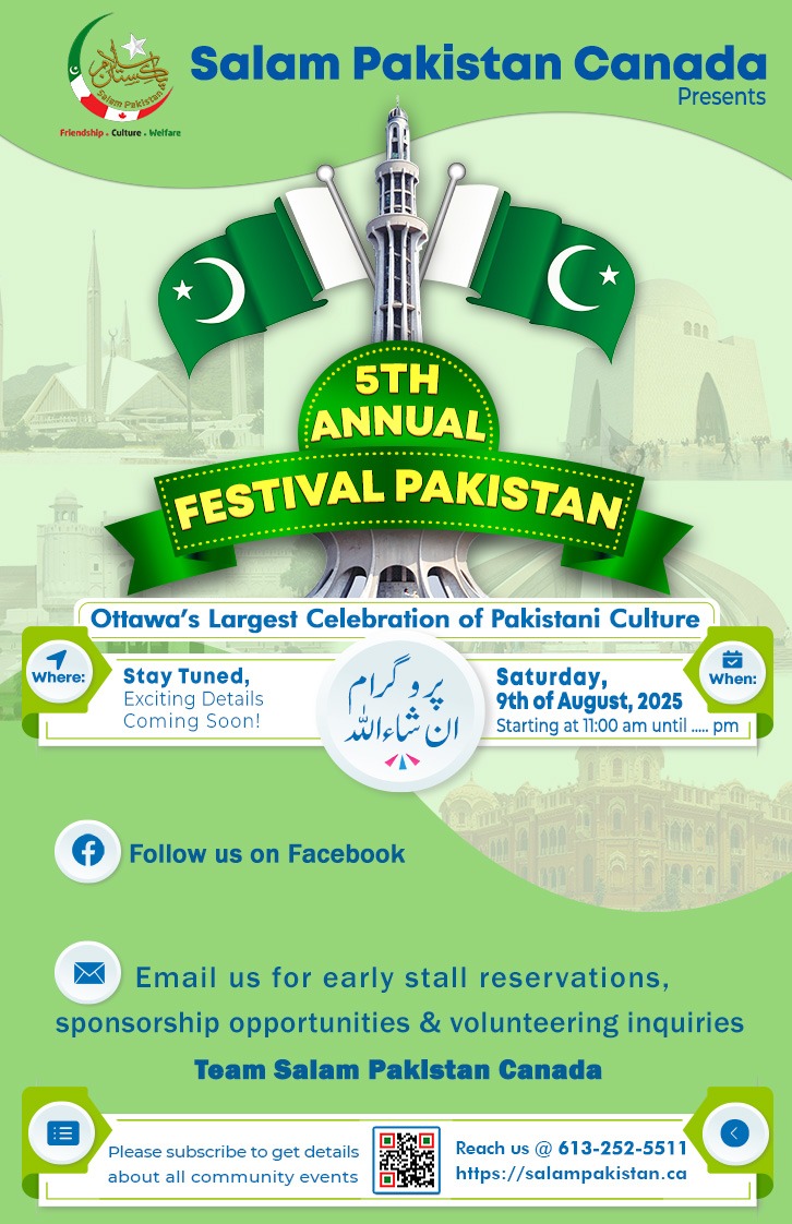 Get Ready! 5th Annual Festival Pakistan – Ottawa