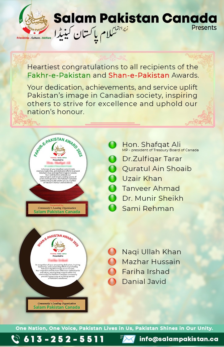 Congratulations to Pakistan’s Shining Ambassadors!