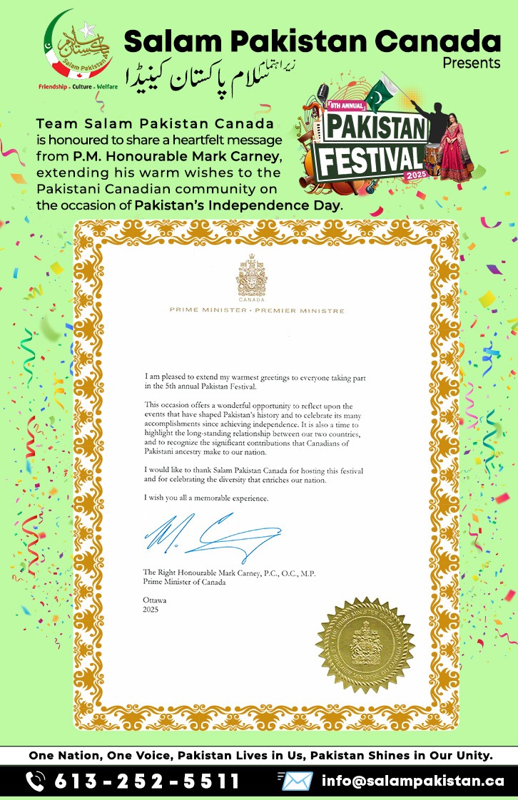 Pride for Pakistani Canadians: Recognition from Canada’s Prime Minister